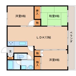 静岡駅 バス23分  中電社宅前下車：停歩3分 2階の物件間取画像